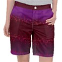 Red Splashes On Purple Background Pocket Shorts View1