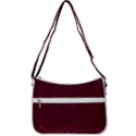 Red Splashes On Purple Background Zip Up Shoulder Bag View3