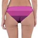 Pink gradient stripes Reversible Hipster Bikini Bottoms View2