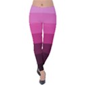 Pink gradient stripes Velvet Leggings View1