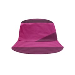 Pink Gradient Stripes Bucket Hat (kids)