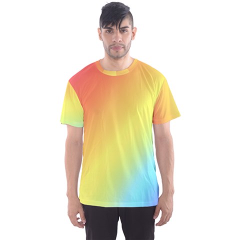 Rainbow Gradient  Men s Sport Mesh Tee by Dazzleway