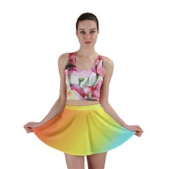 Rainbow Gradient  Mini Skirt by Dazzleway