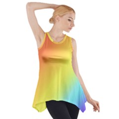 Rainbow Gradient  Side Drop Tank Tunic by Dazzleway