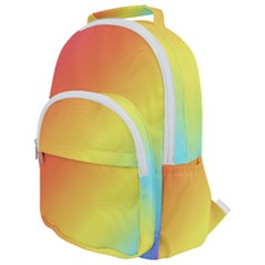 Rainbow Gradient  Rounded Multi Pocket Backpack by Dazzleway