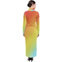 Rainbow gradient  Turtleneck Maxi Dress View2