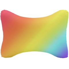 Rainbow Gradient  Seat Head Rest Cushion by Dazzleway