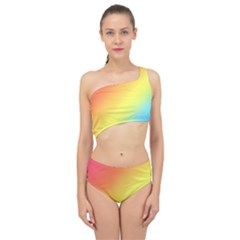 Rainbow Gradient  Spliced Up Two Piece Swimsuit by Dazzleway