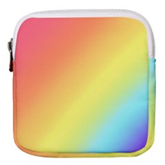 Rainbow Gradient  Mini Square Pouch by Dazzleway