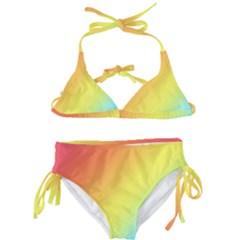 Rainbow Gradient  Kids  Classic Bikini Set by Dazzleway