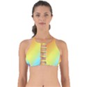 Rainbow gradient  Perfectly Cut Out Bikini Top View1