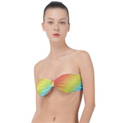 Rainbow Gradient  Classic Bandeau Bikini Top  by Dazzleway