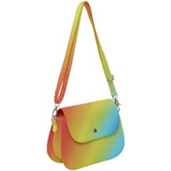 Rainbow Gradient  Saddle Handbag by Dazzleway