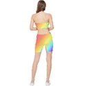 Rainbow gradient  Stretch Shorts and Tube Top Set View2