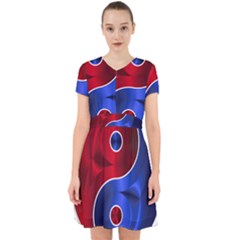 Yin-yang-eastern-asian-philosophy Adorable In Chiffon Dress by Sudhe