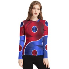 Yin-yang-eastern-asian-philosophy Women s Long Sleeve Rash Guard