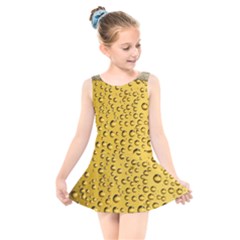 Beer Bubbles Kids  Skater Dress Swimsuit by Sudhe