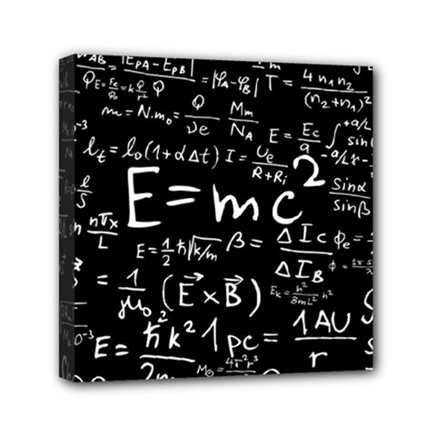 Science-albert-einstein-formula-mathematics-physics-special-relativity Mini Canvas 6  X 6  (stretched) by Sudhe