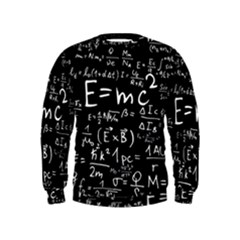 Science-albert-einstein-formula-mathematics-physics-special-relativity Kids  Sweatshirt by Sudhe