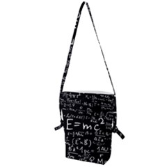 Science-albert-einstein-formula-mathematics-physics-special-relativity Folding Shoulder Bag by Sudhe