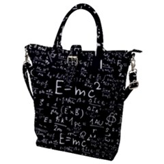 Science-albert-einstein-formula-mathematics-physics-special-relativity Buckle Top Tote Bag by Sudhe