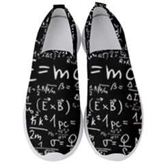 Science-albert-einstein-formula-mathematics-physics-special-relativity Men s Slip On Sneakers by Sudhe