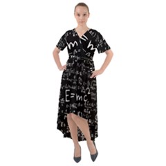 Science-albert-einstein-formula-mathematics-physics-special-relativity Front Wrap High Low Dress