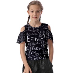 Science-albert-einstein-formula-mathematics-physics-special-relativity Kids  Butterfly Cutout Tee by Sudhe