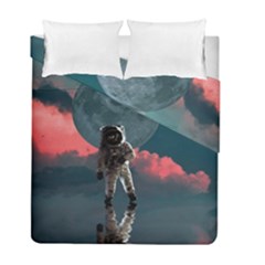 Astronaut-moon-space-nasa-planet Duvet Cover Double Side (full/ Double Size) by Sudhe