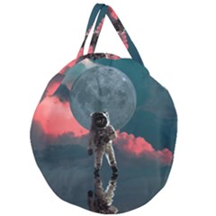 Astronaut-moon-space-nasa-planet Giant Round Zipper Tote by Sudhe