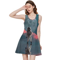 Astronaut-moon-space-nasa-planet Inside Out Racerback Dress