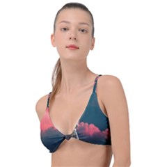 Astronaut-moon-space-nasa-planet Knot Up Bikini Top by Sudhe