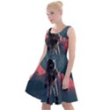 Astronaut-moon-space-nasa-planet Knee Length Skater Dress View1