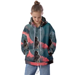 Astronaut-moon-space-nasa-planet Kids  Oversized Hoodie by Sudhe