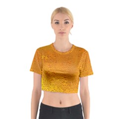 Beer Bubbles Pattern Cotton Crop Top by Sudhe