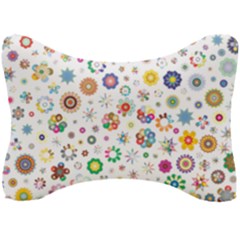 Flower Floral Pattern Seat Head Rest Cushion by Sudhe