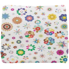 Flower Floral Pattern Seat Cushion by Sudhe