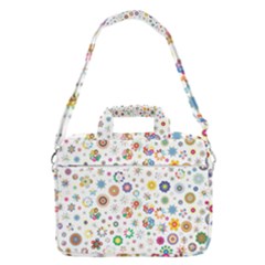 Flower Floral Pattern Macbook Pro Shoulder Laptop Bag (large)