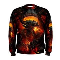 Dragon Fire Fantasy Art Men s Sweatshirt by Sudhe