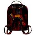 Dragon Fire Fantasy Art Flap Pocket Backpack (Large) View3