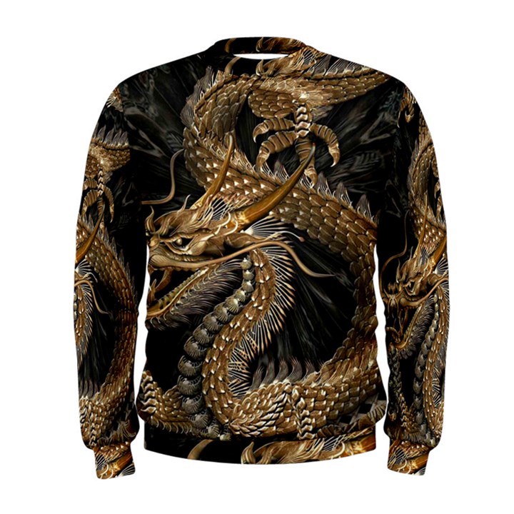 Fantasy Dragon Pentagram Men s Sweatshirt