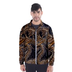 Fantasy Dragon Pentagram Men s Windbreaker by Sudhe