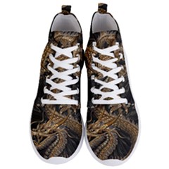 Fantasy Dragon Pentagram Men s Lightweight High Top Sneakers by Sudhe