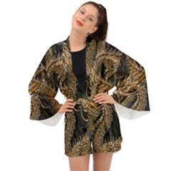 Fantasy Dragon Pentagram Long Sleeve Kimono by Sudhe