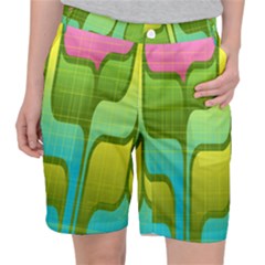 Background-color-texture-bright Pocket Shorts by Sudhe