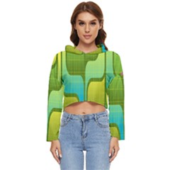 Background-color-texture-bright Women s Lightweight Cropped Hoodie