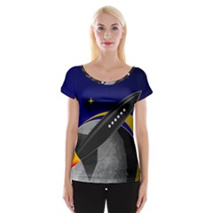 Science-fiction-sci-fi-sci-fi-logo Cap Sleeve Top by Sudhe