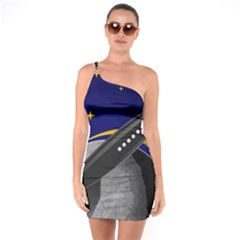 Science-fiction-sci-fi-sci-fi-logo One Soulder Bodycon Dress by Sudhe