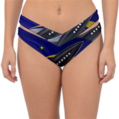 Science-fiction-sci-fi-sci-fi-logo Double Strap Halter Bikini Bottom