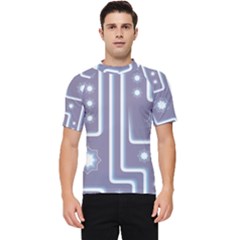 Pattern-non-seamless-background Men s Short Sleeve Rash Guard